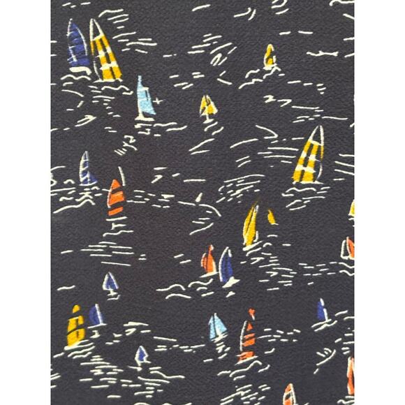 The Limited blue sailboat tunic, large, classic, nautical, seaside, Americana - Picture 5 of 7